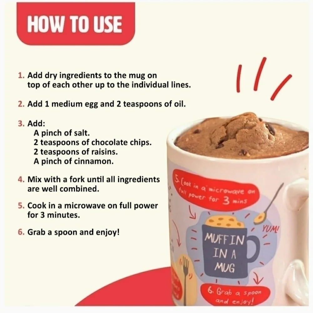 A Mug that makes a muffin in 3min